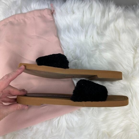 Stuart Weitzman Cammy Slide Sandals In Black - Picture 6 of 8